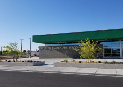 new trees infront of ullom elementary school las vegas