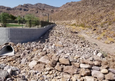 landscape drainage system installed by black canyon construction