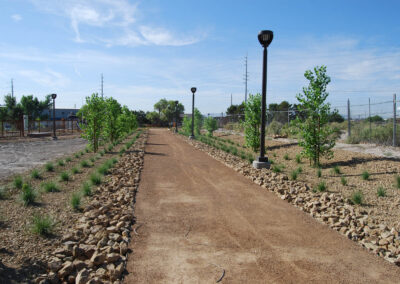 new park pathway landscaping services trees and shrubs north las vegas