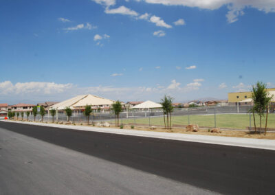 new saplings installed at a school in nevada