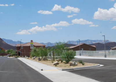 groundwork decorative rock and shrubbery for Nevada school construction