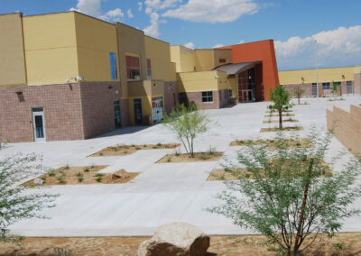 landscaping completed for Blackhurst chartan school in las vegas