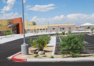 shrub and decorative rock additions to Blackhurst Chartan Elementary School las vegas