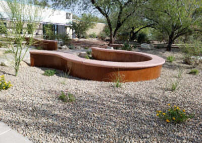 sitting area in CSN botanical gardens las vegas nevada