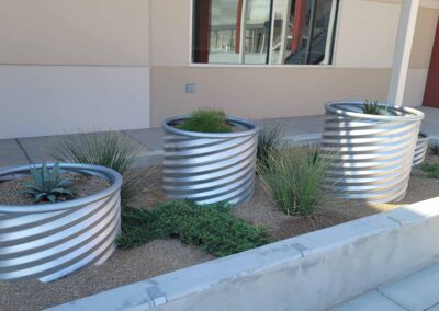 Metal art and landscaping Work SECTA High School Las Vegas