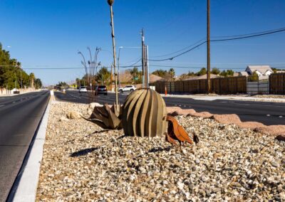 Decorative Metal Birds and Succulent On The Median W Lone Mountain Rd & N Fort Apache Rd Nevada