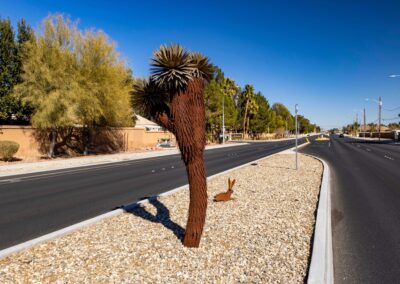 Decorative Cactus and Rabbit Made of Metal W Lone Mountain Rd & N Fort Apache Rd Nevada