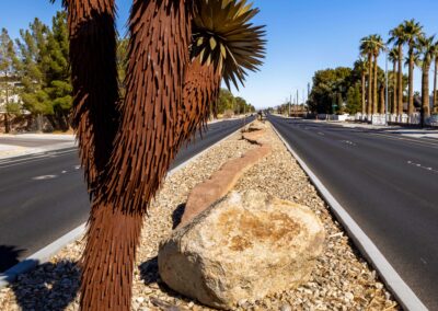 Decorative Metal Cactus at W Lone Mountain Rd & N Fort Apache Rd Nevada