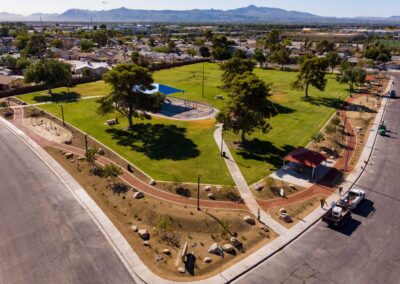 Paradise Vista Park Overhead View Las Vegas Nevada