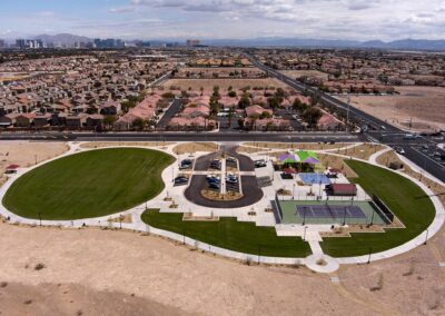 Overhead Shot Echo Trail Park Las Vegas Nevada