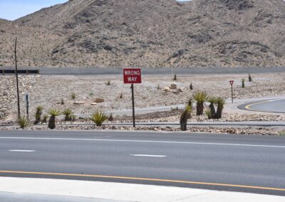 roadside landscaping NDOT 3613 SR 160 las vegas