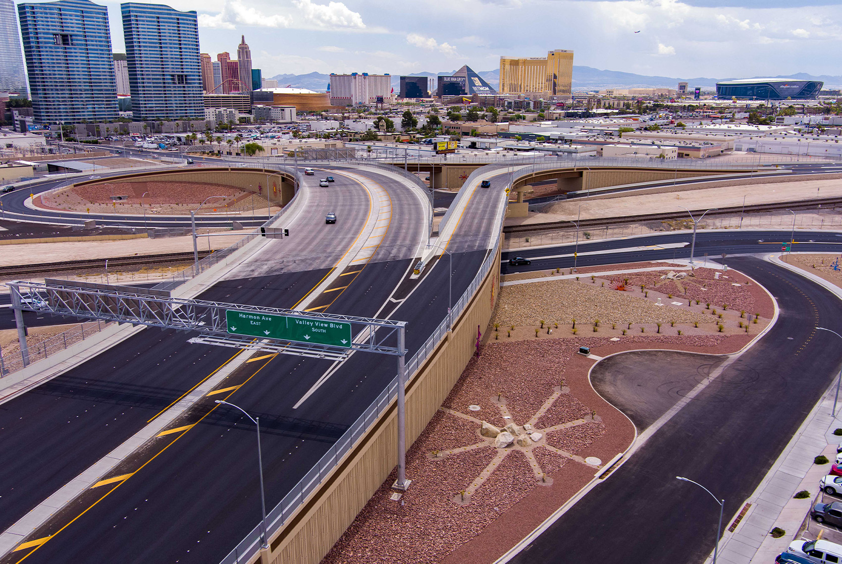 Harmon Interchange Towards Las Vegas