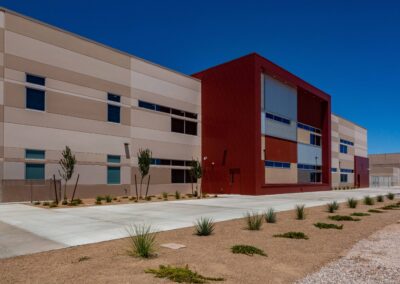 Outdoor Path and SECTA High School Building Las Vegas