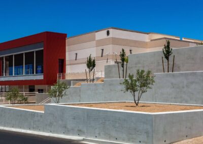 Landscaping and tree install SECTA High School Building B Las Vegas Nevada